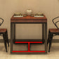 Solid Wood Industrial Dining Table Brown Square Table with Trestle Base for Dinning Room Clearhalo ' dining_table' 'Dining Tables & Seating' 'Dining Tables' 'furn' 'furn_dining_table' 'Furniture' 'furniture_dining_table' 'Kitchen & Dining Furniture' 'kitchen&dining_furn' 'kitchen' 'kitchen_dining_table' 1200x1200_d31c29b1-0f14-4593-a7bb-545d81143d81