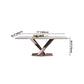 Glam Rectangle White Dining Table Sintered Stone Top Kitchen Dining Table with Pedestal Base Clearhalo ' dining_table' 'Dining Tables & Seating' 'Dining Tables' 'furn' 'furn_dining_table' 'Furniture' 'furniture_dining_table' 'Kitchen & Dining Furniture' 'kitchen&dining_furn' 'kitchen' 'kitchen_dining_table' 1200x1200_d31ff49b-038b-45f2-8437-e2dc3ad37ae5