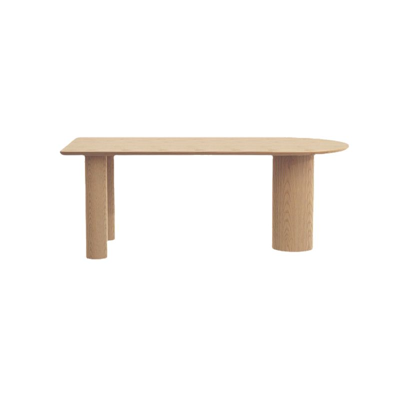 Modern Style Wood Dining Table 3 Legs Dinette Table for Dining Room