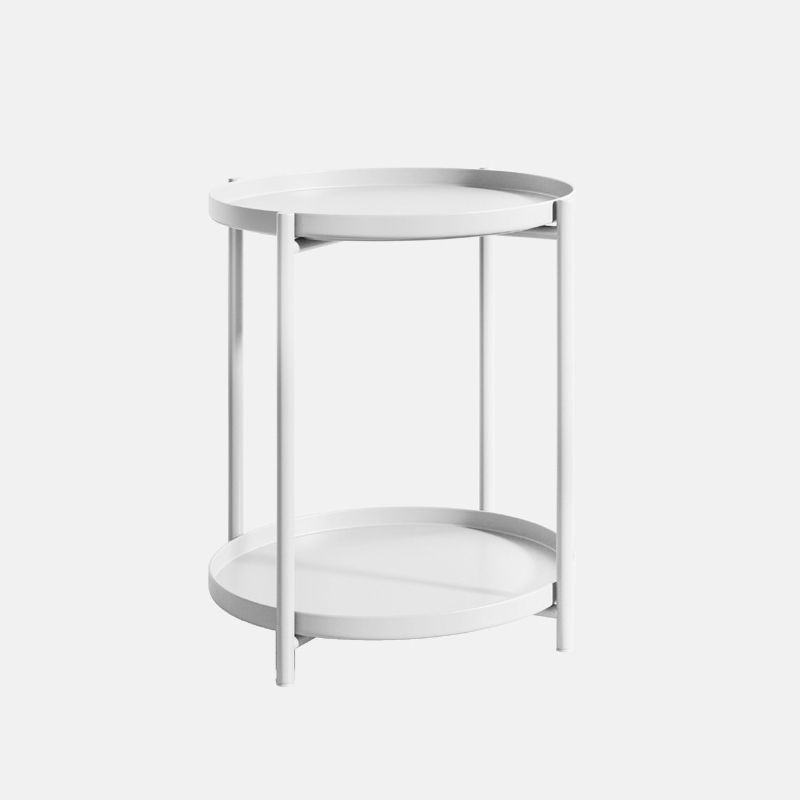 Wit/groen/zwart/geel 4 poten moderne stijl metalen ijzeren nachtkastje