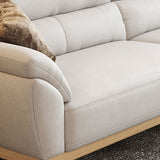 Stationary Stain Resistant Living Room Pillow Top Arm Standard Sofa