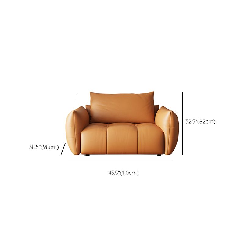 32"H Mid-Century Modern Sectional Sofa Leather Stain-Resistant Sleeper Sectional Clearhalo 'furn' 'furn_sectionals' 'Furniture' 'Living Room Furniture' 'Sectionals' 1200x1200_d3216873-b264-4fcf-9ddd-429a740fb5b1