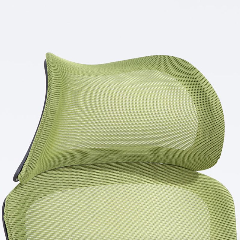Chaise de bureau verte moderne, siège réglable en hauteur, avec roulettes