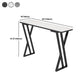 Rectangle Sintered Stone Bar Table Modern Dining Table for Kitchen Living Room Clearhalo 'Bar Furniture' 'Bar Tables' 'bar_tables' 'furn' 'furn_bar_tables' 'Furniture' 'Kitchen & Dining Furniture' 1200x1200_d3264e47-2e62-4ccc-a3e5-579184eadf11