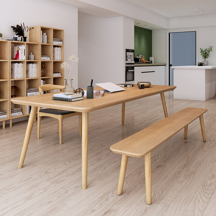 Modern Style Curved Office Desk Solid Wood Parsons Home Use Desk Clearhalo 'furn' 'furn_office_desk' 'Furniture' 'furniture_office_desk' 'Office Desks' 'Office Furniture' 'office_desk' 1200x1200_d327cfab-7e98-4970-ab7c-dcb35abcc1fc