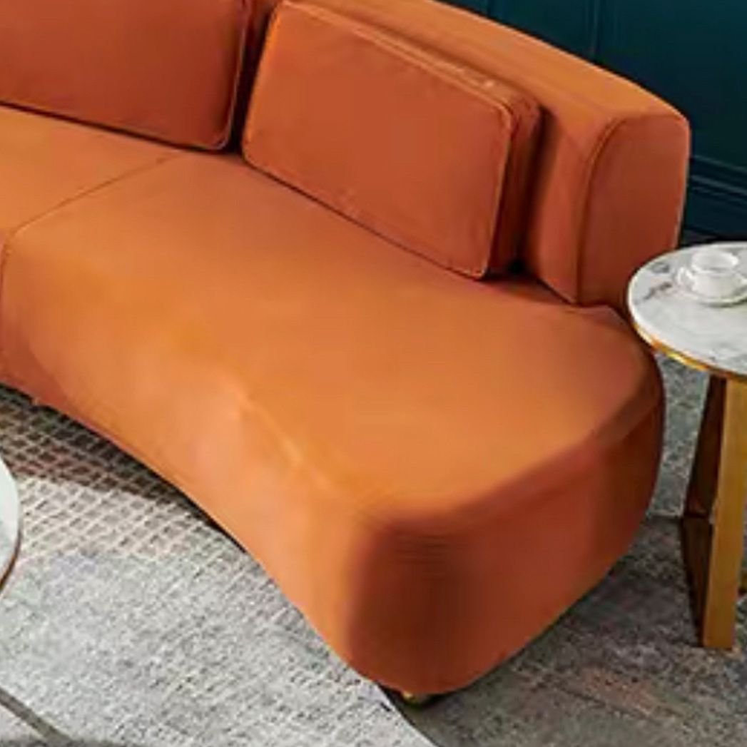 Salle de salon de tissu stationnaire contemporain Soupchable sans bras