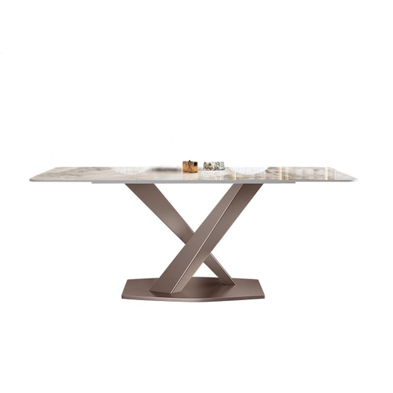 Nordic Sintered Stone Top Dining Set Rectangle 1/2/4/5/7 Pieces Dining Table with Chairs Clearhalo 'Dining Room Sets' 'Dining Tables & Seating' 'dining_room_set' 'furn' 'furn_dining_room_set' 'Furniture' 'furniture_dining_room_set' 'Kitchen & Dining Furniture' 1200x1200_d32a9af6-1438-4291-8c7d-7825c28422a6