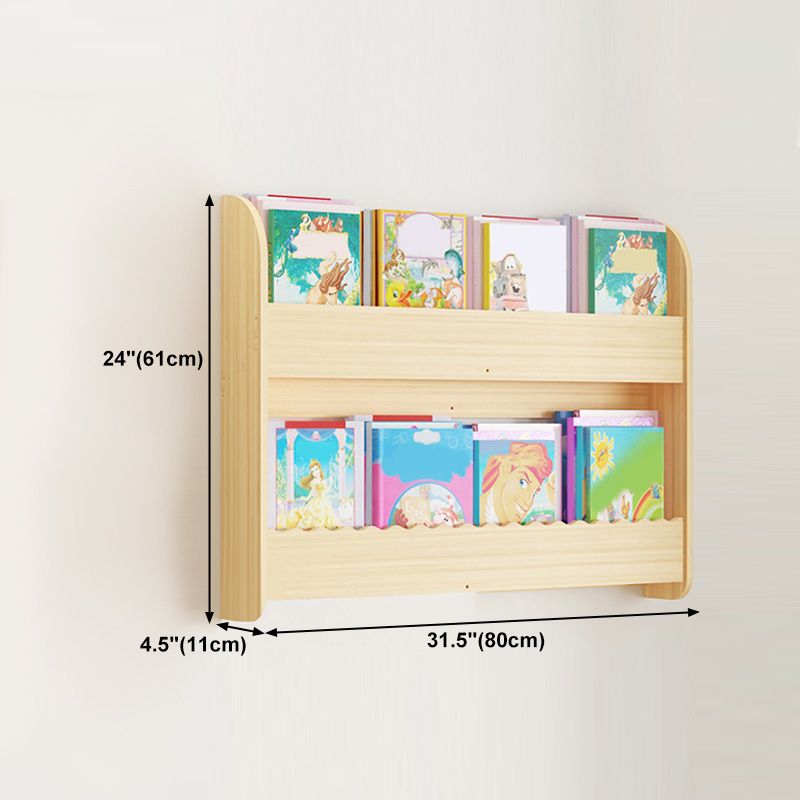 Contemporary Style Bookshelf Solid Wood Wall Mounted Bookcase for Home Office Clearhalo 'Bookcases' 'furn' 'furn_bookcases' 'Furniture' 'furniture_bookcases' 'kitchen' 'kitchen_bookcases' 'Living Room Furniture' 'Office Furniture' 1200x1200_d32acd8f-6f70-415e-8216-7d97dd49cf1f