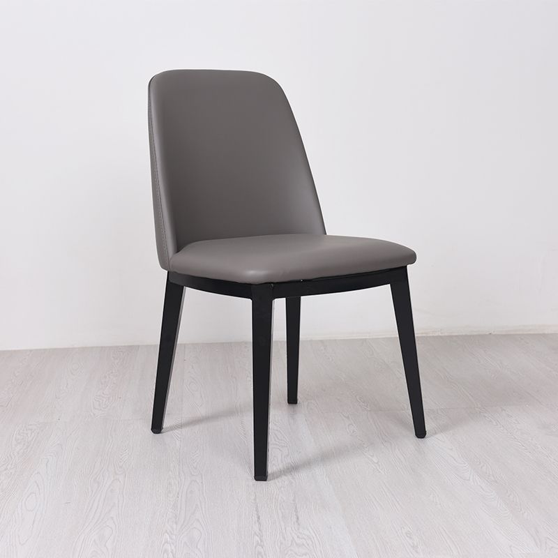 Contemporary Style Dining Side Chair Armless Kitchen Chair with Wooden Legs Clearhalo ' kitchen&dining_furn' 'Dining Chairs' 'Dining Tables & Seating' 'dining_chair' 'furn' 'furn_dining_chair' 'Furniture' 'furniture_dining_chair' 'Kitchen & Dining Furniture' 'kitchen' 1200x1200_d32d0cf0-2b86-4b4b-89c1-24325882edf7