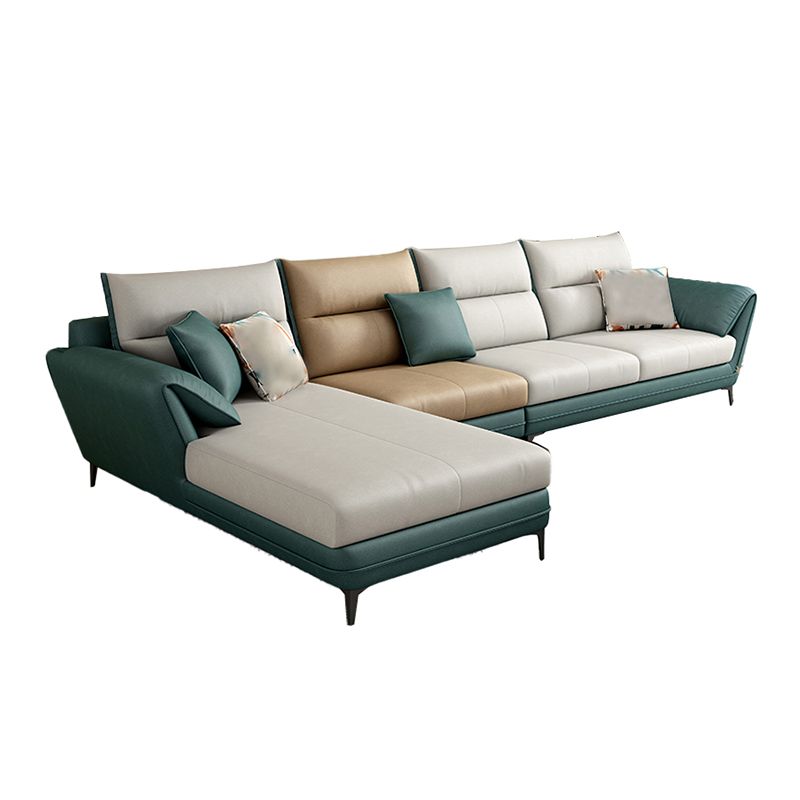 66" Wide Scandinavian Sectional Sofa Cushion Back Sectionals Clearhalo 'furn' 'furn_sectionals' 'Furniture' 'Living Room Furniture' 'Sectionals' 1200x1200_d32eb11b-4fd2-4a60-b831-89044091c835