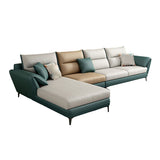 66" Wide Scandinavian Sectional Sofa Cushion Back Sectionals