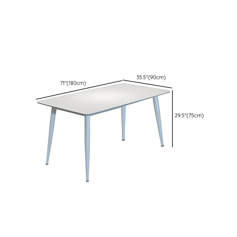 4 Legs Dinner Room Kitchen Table Rectangle Dining Room Table Clearhalo 'Dining Tables & Seating' 'Dining Tables' 'dining_table' 'furn' 'furn_dining_table' 'Furniture' 'Kitchen & Dining Furniture' 1200x1200_d32f0026-b6f7-43c1-9abc-58792aa1ebfb