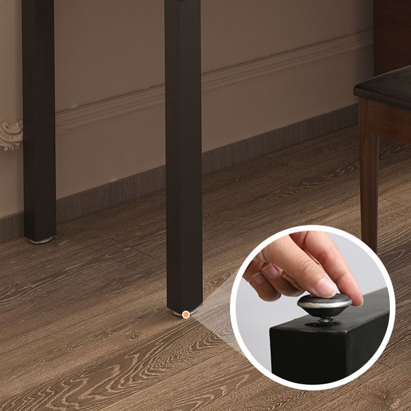 Modern massief houten bureau rechthoekig woning schrijven bureau in bruin