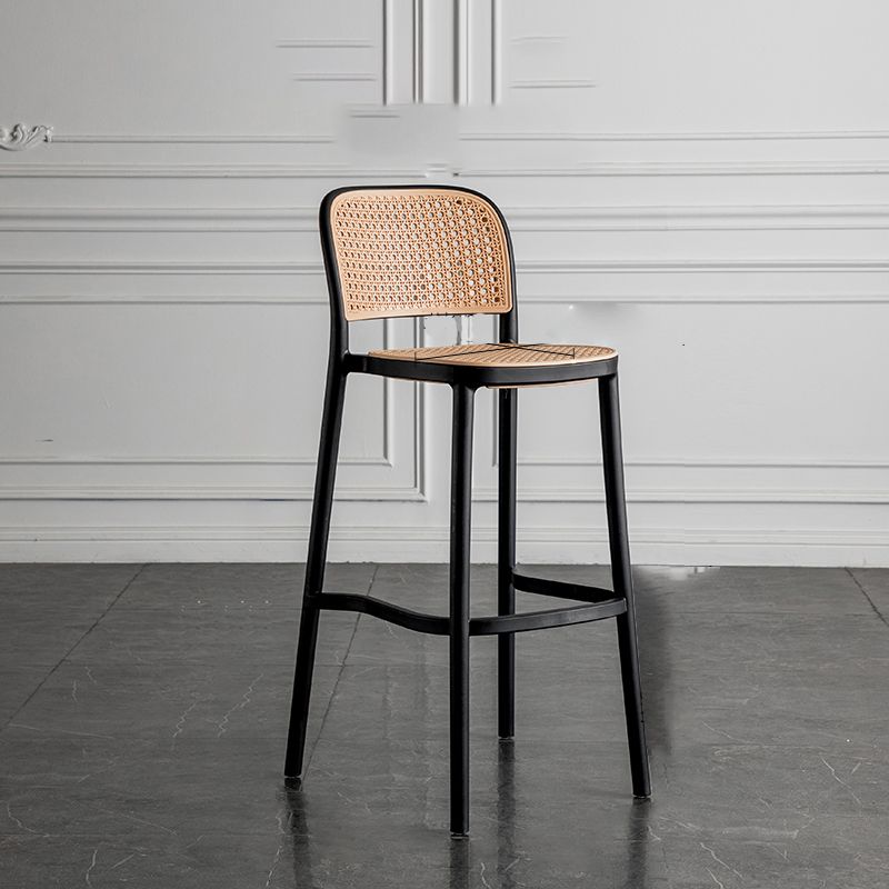 Contemporary Style Bar-stool Plastic Counter Bar Stool for Home Clearhalo 'Bar Furniture' 'Bar Stools' 'bar_stools' 'furn' 'furn_bar_stools' 'Furniture' 'furniture_bar_stools' 'Kitchen & Dining Furniture' 1200x1200_d33220ef-b119-4f20-a223-d97a12406246