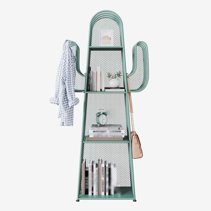 Closed Back Metal Bookshelf Scandinavian Style Bookcase for Home Office Clearhalo 'Bookcases' 'furn' 'furn_bookcases' 'Furniture' 'furniture_bookcases' 'kitchen' 'kitchen_bookcases' 'Living Room Furniture' 'Office Furniture' 1200x1200_d334067f-871b-4011-b0fa-55c60d1142da