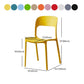 Glam Style Open Back Chair Plastic Stackable Dining Chair for Indoor Clearhalo 'Dining Chairs' 'Dining Tables & Seating' 'dining_chair' 'furn' 'furn_dining_chair' 'Furniture' 'furniture_dining_chair' 'Kitchen & Dining Furniture' 1200x1200_d3364927-6db5-4b00-b44c-dac0a37b6f39