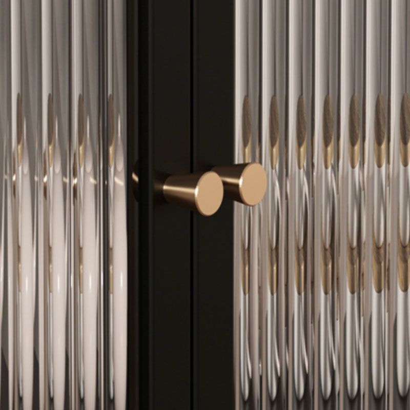 Porte di vetro contemporanee Curio Curio Armadio in metallo per sala da pranzo