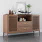 Solid Wooden Sideboard Table 15.7" W √ó35.4" H Living Room Buffet Stand Clearhalo 'buffet_sideboard' 'Buffets & Sideboards' 'furn' 'furn_buffet_sideboard' 'Furniture' 'Kitchen & Dining Furniture' 1200x1200_d3372a41-1919-4a46-9320-8bf53457b5be