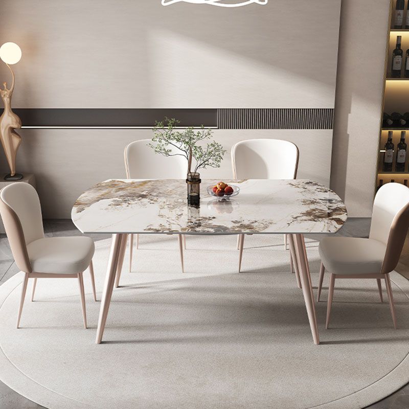 Extendable Dining Table Sintered Stone Dinner Table for Dining Room