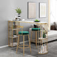 Modern 1/3 Pieces Bar Table Set Stone Counter Table with High Stools for Milk Tea Shop Clearhalo 'Bar Furniture' 'furn' 'furn_home_bar_bar_sets' 'Furniture' 'Home Bars & Bar Sets' 'home_bar_bar_sets' 'Kitchen & Dining Furniture' 1200x1200_d3390a1a-8540-4ba9-ac6d-1182efa6df1c