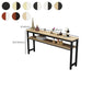 Mesa de madera rectangular moderna para mostrador, juego de mesa de Bar de 3/5 piezas para cafetería