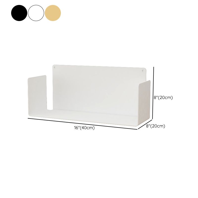 1 Shelf Closed Back Bookshelf Glam Metal Floating Horizontal Bookcase Clearhalo 'Bookcases' 'furn' 'furn_bookcases' 'Furniture' 'Office Furniture' 1200x1200_d339a2cd-d2ab-49d3-a4ac-0bf9b070a856