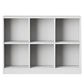Wooden Standard Bookshelf Modern Closed Back Bookcase for Home Office