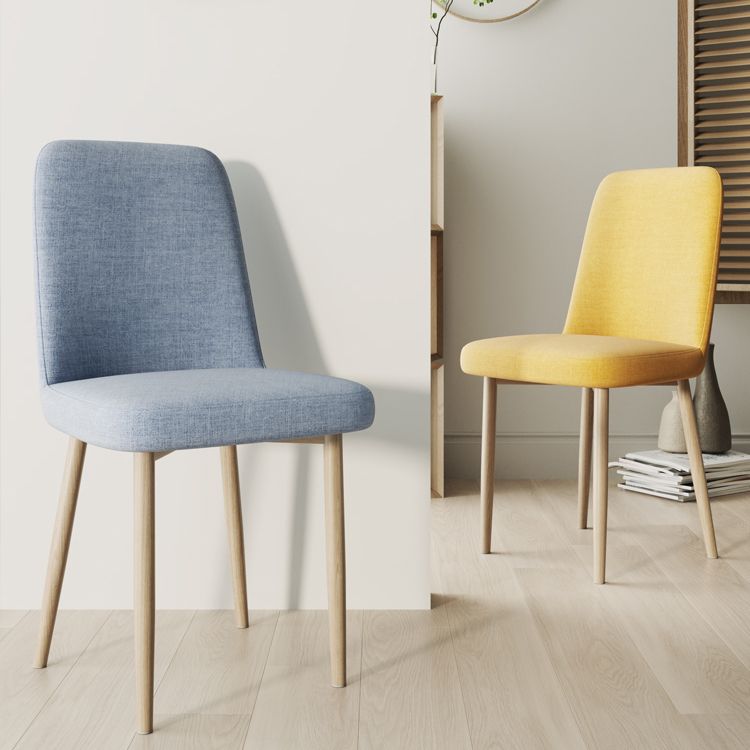 Fabric Dining Side Chairs Glam Style Parsons Chair of 16'' Wide for Kitchen Clearhalo ' kitchen&dining_furn' 'Dining Chairs' 'Dining Tables & Seating' 'dining_chair' 'Furniture' 'furniture_dining_chair' 'Kitchen & Dining Furniture' 'kitchen' 1200x1200_d33b9e61-8e26-4c2a-9610-690fa07ac507