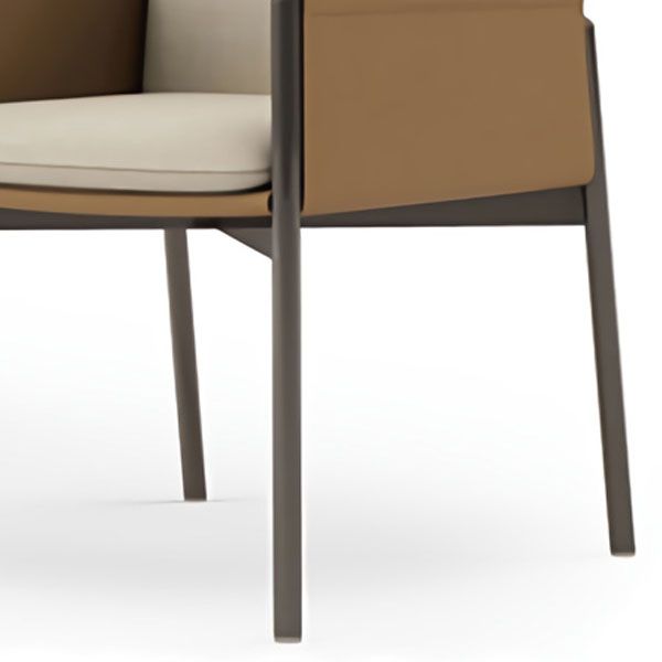 Gestoffeerde matte afwerking eetstoel designerstijl thuis stevige achterstoel stoel