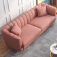 Gold Mid Century Modern Sewn Pillow Back Sofa 29.53"High Tuxedo Arm Sofa, Pink Clearhalo 'furn' 'furn_sofas' 'Furniture' 'furniture_sofas' 'Living Room Furniture' 'Sofa' 'sofas' 1200x1200_d33cf0e9-14a7-40c3-b1d9-5db17e809909