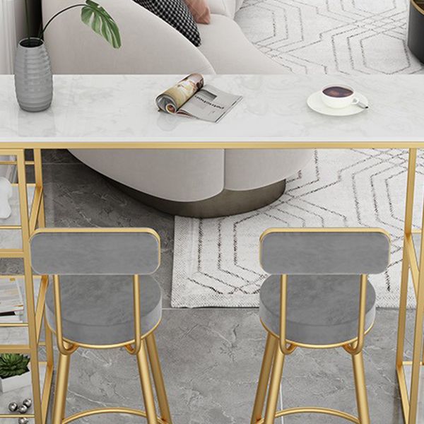 Tavolo da sgabello da bar a doppio piedistallo da barre da soggiorno