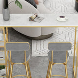 Tavolo da sgabello da bar a doppio piedistallo da barre da soggiorno