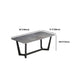 Grey Designer 1/2/5/6/7 Pieces Dining Table Set Rectangle Stone Dinette Set Clearhalo 'Dining Room Sets' 'Dining Tables & Seating' 'dining_room_set' 'furn' 'furn_dining_room_set' 'Furniture' 'Kitchen & Dining Furniture' 1200x1200_d33dc89b-43f8-429f-9ce5-352becda3fb9