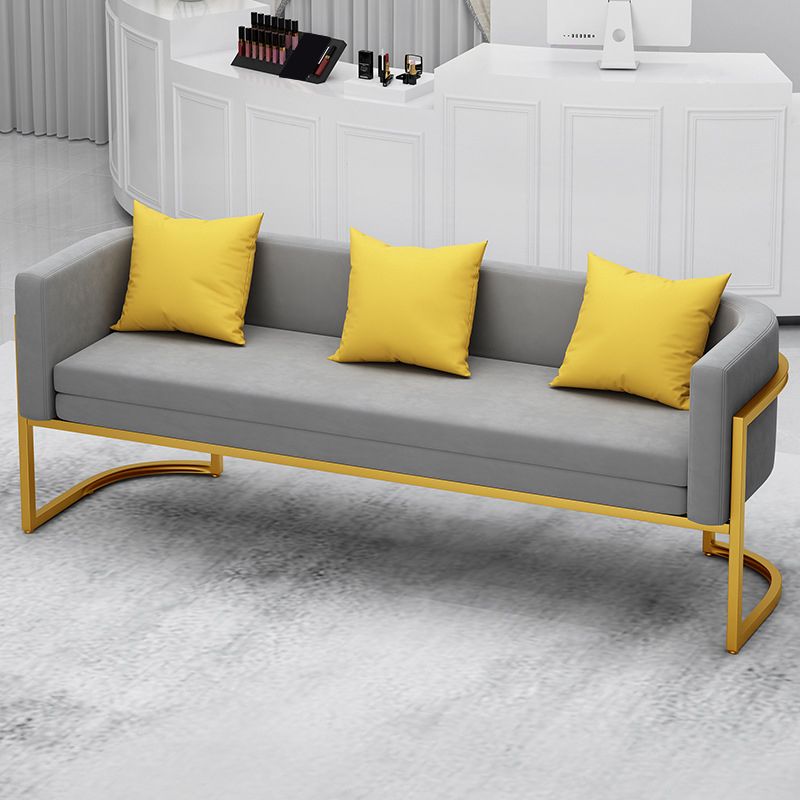 Tuxedo Arm Sofa 24.40" W x 29.52" H Velvet Sofa Standard Sofa Clearhalo 'furn' 'furn_sofas' 'Furniture' 'Living Room Furniture' 'Sofa' 'sofas' 1200x1200_d33e3045-ba95-4ad3-9556-ea2a5b50720f