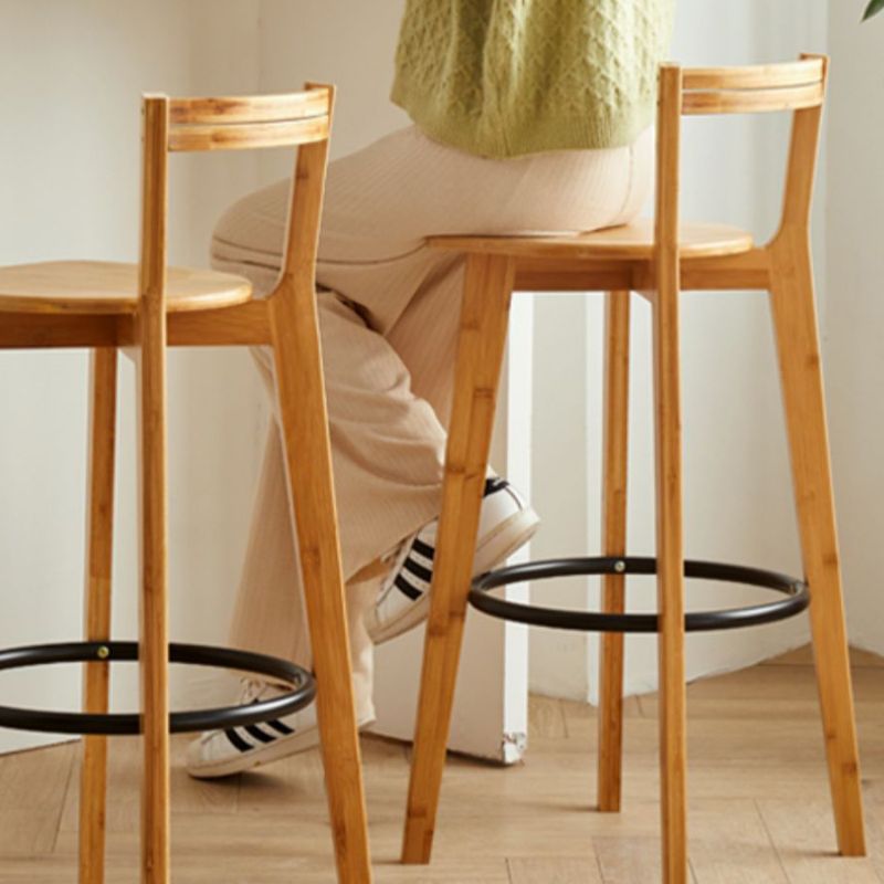 Tabouret de bar intérieur bas arrière tabouret de bar contemporain avec repose-pieds