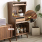 Mid-Century Accent Cabinet Bar Pulls Handle Design Storage Cabinet with Door Clearhalo 'Cabinets & Chests' 'cabinets_chests' 'furn' 'furn_cabinets_chests' 'Furniture' 'Living Room Furniture' 1200x1200_d34083f6-67db-41cf-9211-558eafa507c0