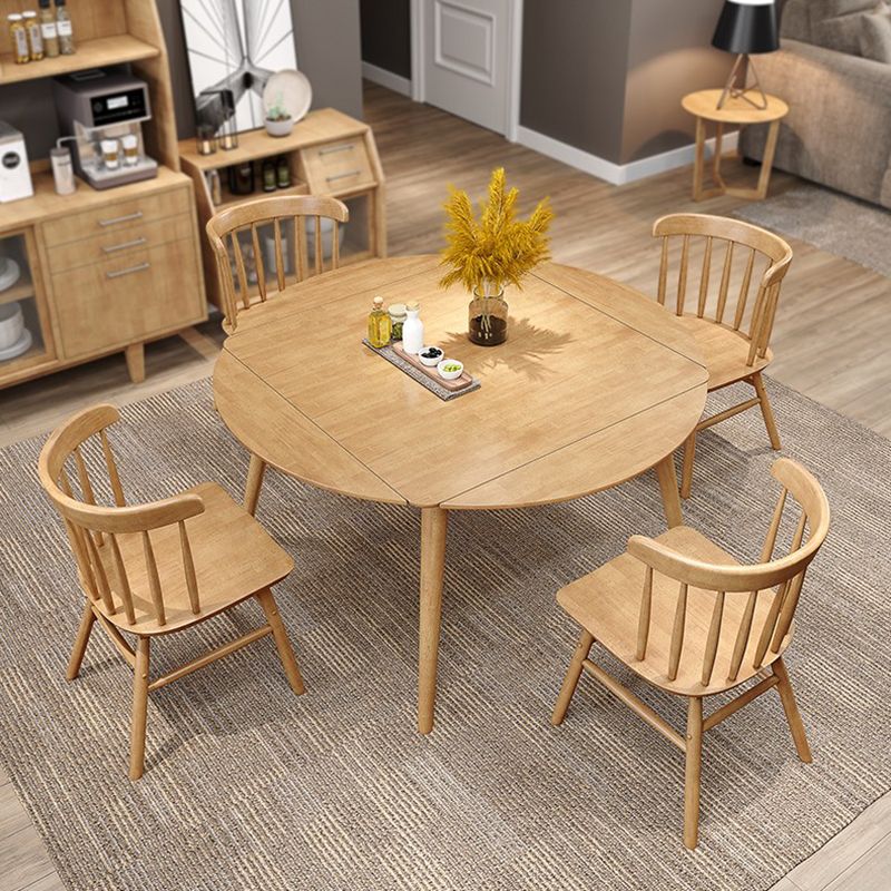 Industrial Solid Wood Dining Table Extendable Trestle Dining Table with 4 Legs Clearhalo 'Dining Tables & Seating' 'Dining Tables' 'dining_table' 'furn' 'furn_dining_table' 'Furniture' 'furniture_dining_table' 'Kitchen & Dining Furniture' 1200x1200_d341864e-7b54-4034-92f4-31d164607d94