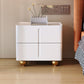 Faux Marble Bedside Gabinet 2 Cajones Cama de almacenamiento Noche