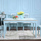 Rectangle 4 Legs Retro Modern Dining Table Two-Color Fixed Table of Solid Wood Clearhalo ' dining_table' 'Dining Tables & Seating' 'Dining Tables' 'furn' 'furn_dining_table' 'Furniture' 'furniture_dining_table' 'Kitchen & Dining Furniture' 'kitchen&dining_furn' 'kitchen' 'kitchen_dining_table' 1200x1200_d341e38a-5ced-4138-abe1-8f328cce5936