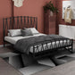 Metal Open-Frame Bed Modern & Contemporary Standard Bed with Arched Headboard