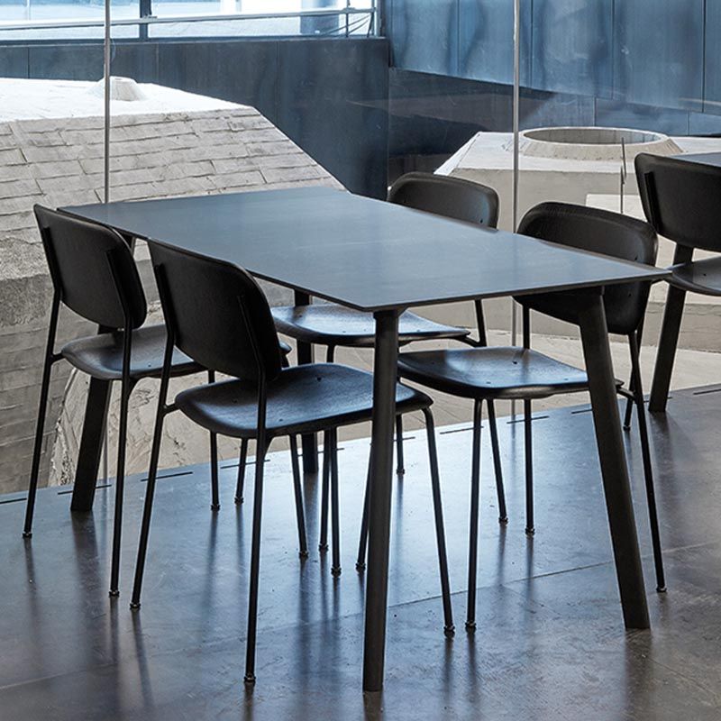 Armless Dining Chairs Wood Open Back Dining Side Furniture in Matte Finish Clearhalo 'Dining Chairs' 'Dining Tables & Seating' 'dining_chair' 'furn' 'furn_dining_chair' 'Furniture' 'Kitchen & Dining Furniture' 1200x1200_d3429f36-3182-479d-9842-92bbd532cb7a