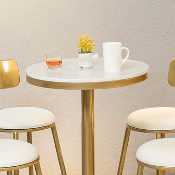 Artificial Marble Bar Table Glam Style Gold Base Bistro Table for Coffee Shop Clearhalo 'Bar Furniture' 'Bar Tables' 'bar_tables' 'Furniture' 'furniture_bar_tables' 'Kitchen & Dining Furniture' 1200x1200_d342d871-42a1-4c6b-b4ac-1fd31d933908