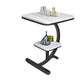 Double Tier Square Slate Top End Table Metal C Side Table for Living Room Clearhalo 'Coffee & Accent Tables' 'End & Side Tables' 'end_side_tables' 'furn' 'furn_end_side_tables' 'Furniture' 'Living Room Furniture' 1200x1200_d3433e1a-a162-4d33-9920-6e89c6ed8e84