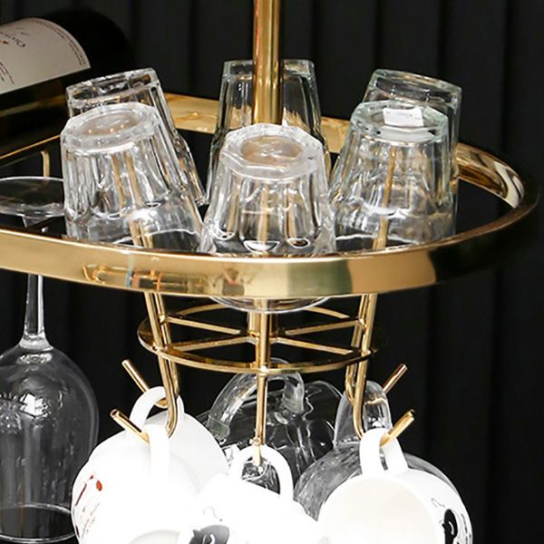 Hanging Wine Rack Holder Modern Stainless Steel Wine Rack in Gold Clearhalo 'furn' 'furn_wine_racks' 'Furniture' 'Kitchen & Dining Furniture' 'Wine Racks' 'wine_racks' 1200x1200_d3437223-b1ce-4e72-ba76-7a3057600b97