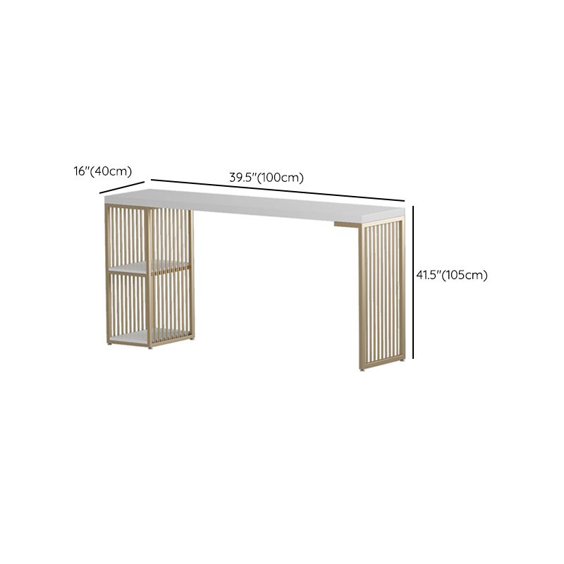 Tavolo da pranzo da bar Glam per interni Tavolo sgabello da bar rettangolare con contenitore