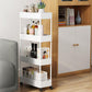 Modern Plastic Bookcase, White, Bookshelf for Any Room, 16" L