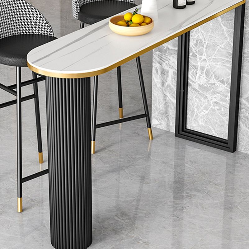Stone Bar eettafel moderne balktafel met dubbel voetstuk voor eetkamercafé