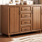 Wood Accent Chest with Chest Bun Feet and Bar Pulls,14.96 " W Clearhalo 'Cabinets & Chests' 'cabinets_chests' 'furn' 'furn_cabinets_chests' 'Furniture' 'Living Room Furniture' 1200x1200_d3465020-3be8-4622-8d7c-73fe2c95eeed