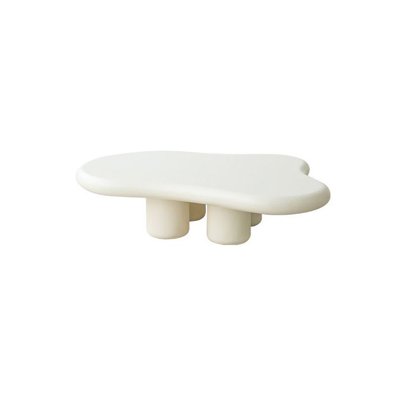 Nordic Irregular 4 Legs Coffee Table 11.8" H Wood Cocktail Table Clearhalo 'Coffee & Accent Tables' 'Coffee Tables' 'coffee_tables' 'furn' 'furn_coffee_tables' 'Furniture' 'Living Room Furniture' 1200x1200_d3468aa9-d2d3-4349-975e-3a82fa2a11ba