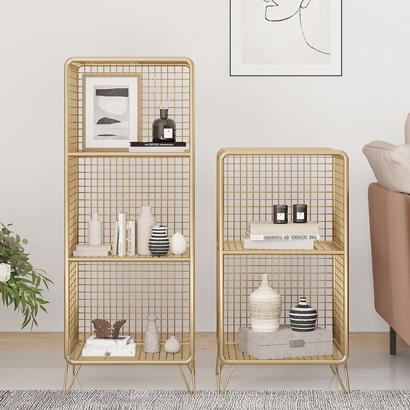 Glam Iron Standard Bookshelf Gold and Black Vertical Bookcase for Bedroom Clearhalo 'Bookcases' 'furn' 'furn_bookcases' 'Furniture' 'furniture_bookcases' 'Office Furniture' 1200x1200_d3474cbc-aca5-4ad8-a5a4-332dce3f2992